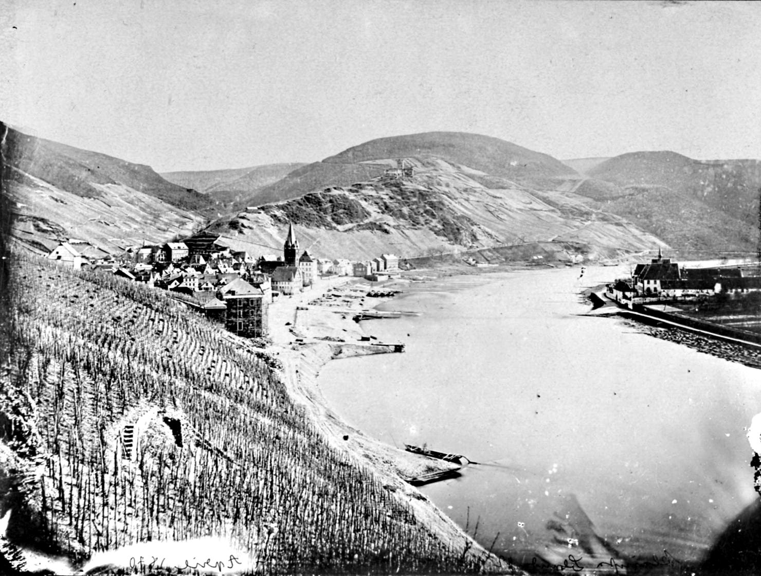 Bernkastel around 1870, historic view