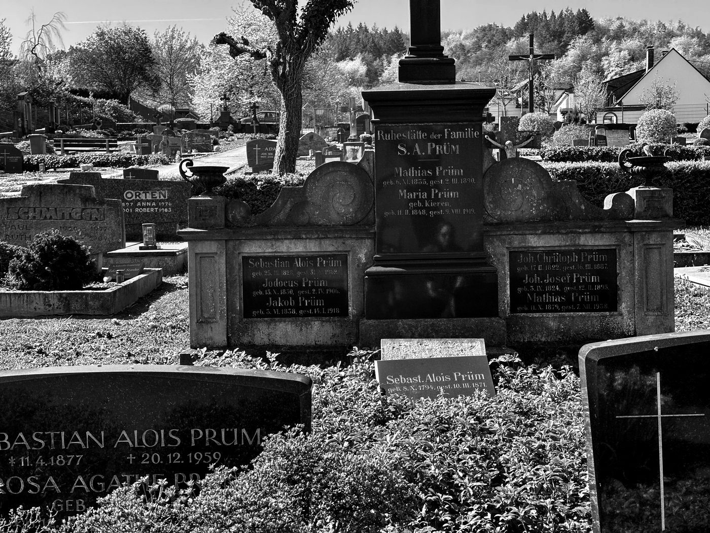 The Prüm family grave in Wehlen